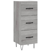 Dressoir 34,5X34X90 Cm Bewerkt Hout Grijs Sonoma Eikenkleurig