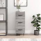 Sideboard 34.5x34x90 cm engineered wood grey Sonoma oak colour