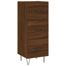 Dressoir 34,5X34X90 Cm Bewerkt Hout Bruin Eikenkleur