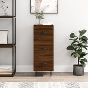 Dressoir 34,5x34x90 cm bewerkt hout bruineiken