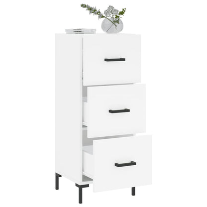 Dressoir 34,5X34X90 Cm Bewerkt Hout Wit