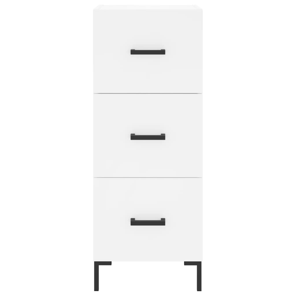 Dressoir 34,5X34X90 Cm Bewerkt Hout Wit