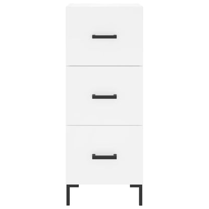 Dressoir 34,5X34X90 Cm Bewerkt Hout Wit