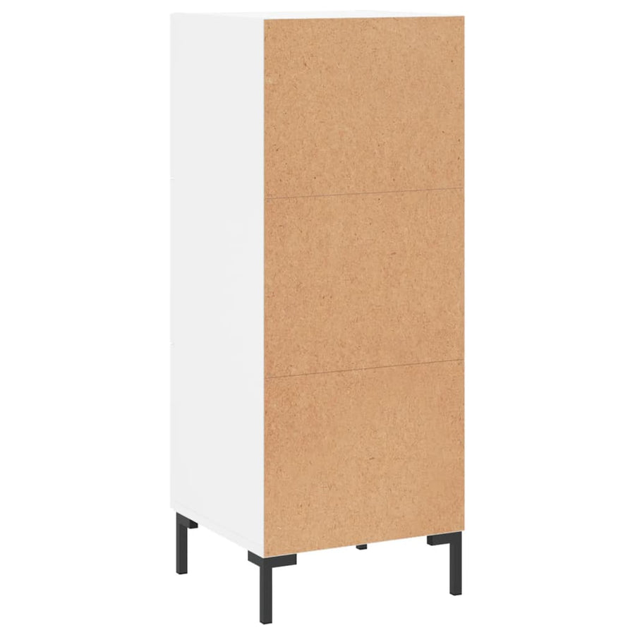 Dressoir 34,5X34X90 Cm Bewerkt Hout Wit