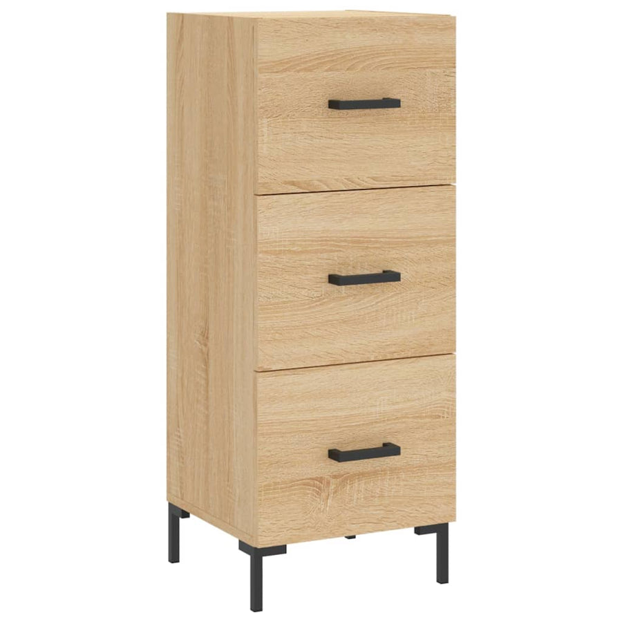 Dressoir 34,5X34X90 Cm Bewerkt Hout Sonoma Eiken