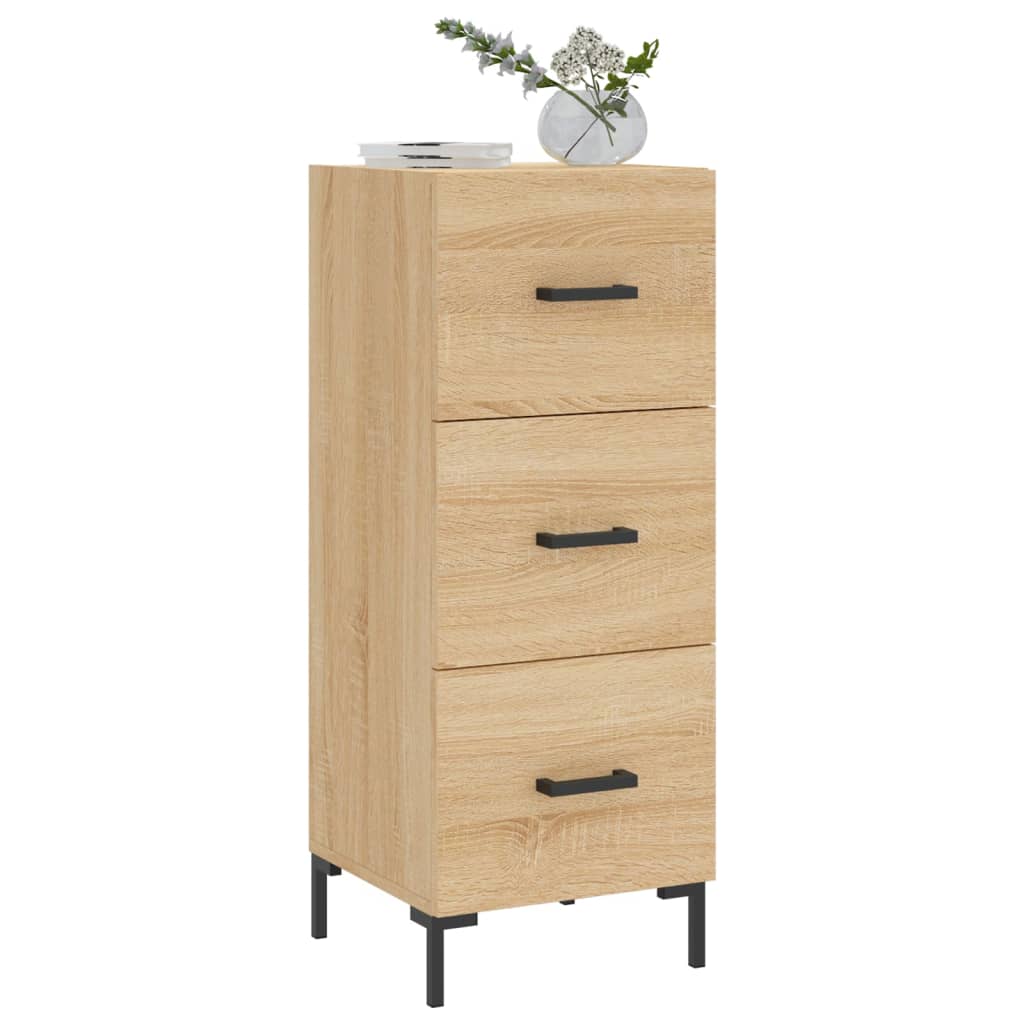 Dressoir 34,5X34X90 Cm Bewerkt Hout Sonoma Eiken