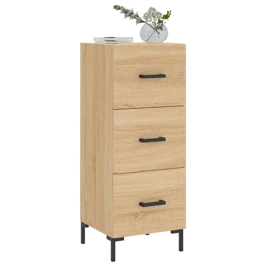Dressoir 34,5X34X90 Cm Bewerkt Hout Sonoma Eiken