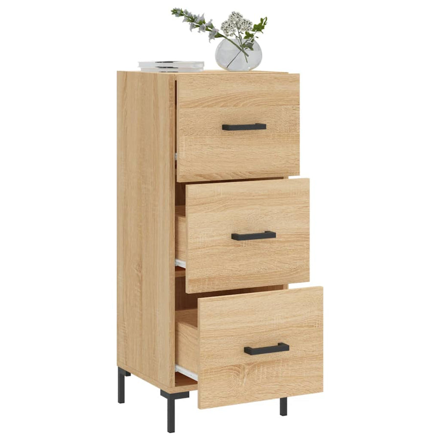 Dressoir 34,5X34X90 Cm Bewerkt Hout Sonoma Eiken