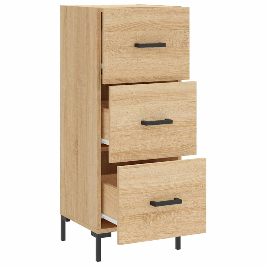Dressoir 34,5X34X90 Cm Bewerkt Hout Sonoma Eiken