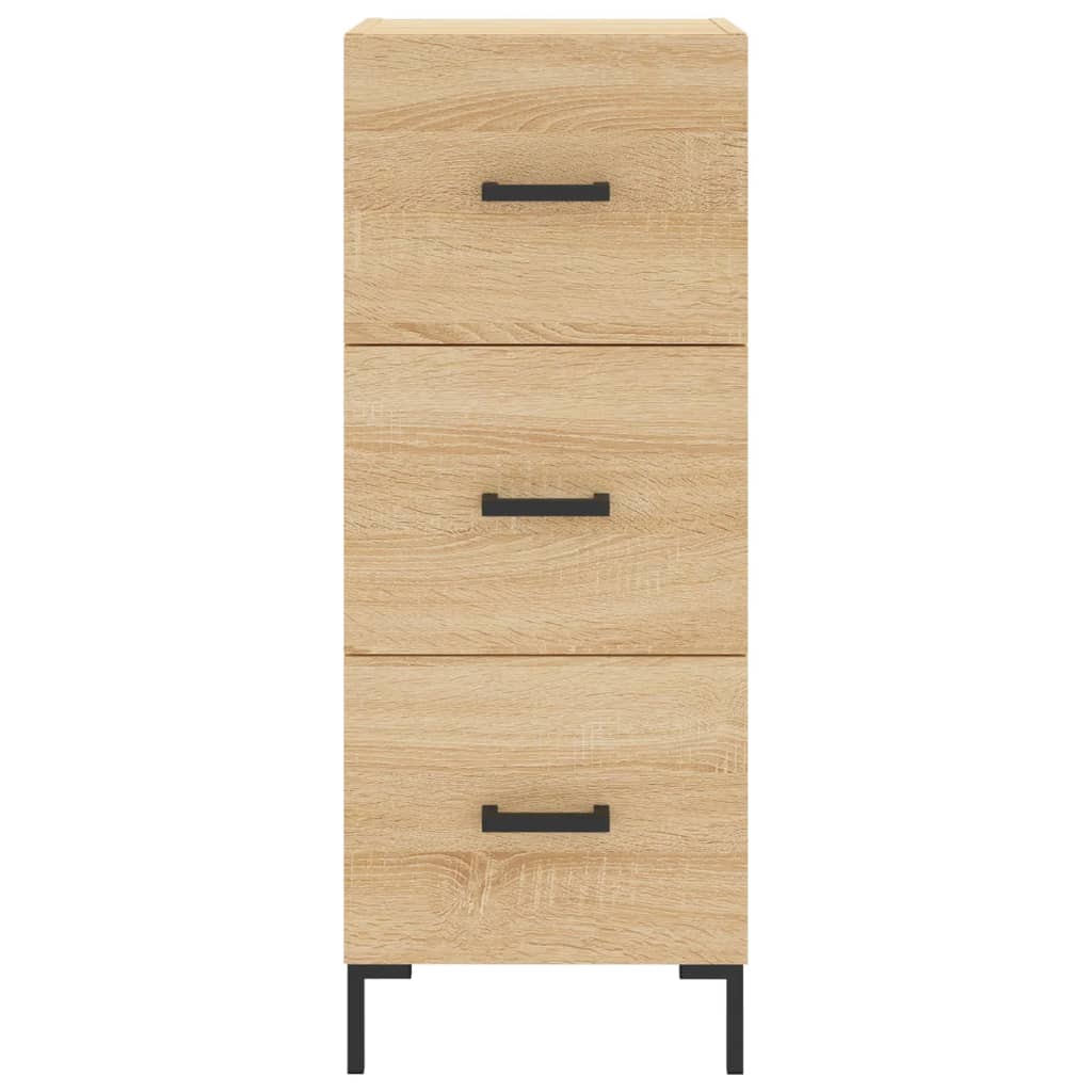 Dressoir 34,5X34X90 Cm Bewerkt Hout Sonoma Eiken