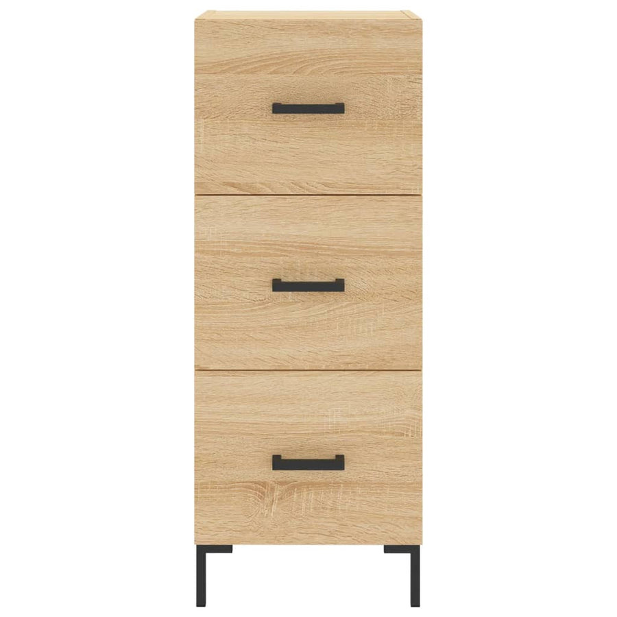 Dressoir 34,5X34X90 Cm Bewerkt Hout Sonoma Eiken