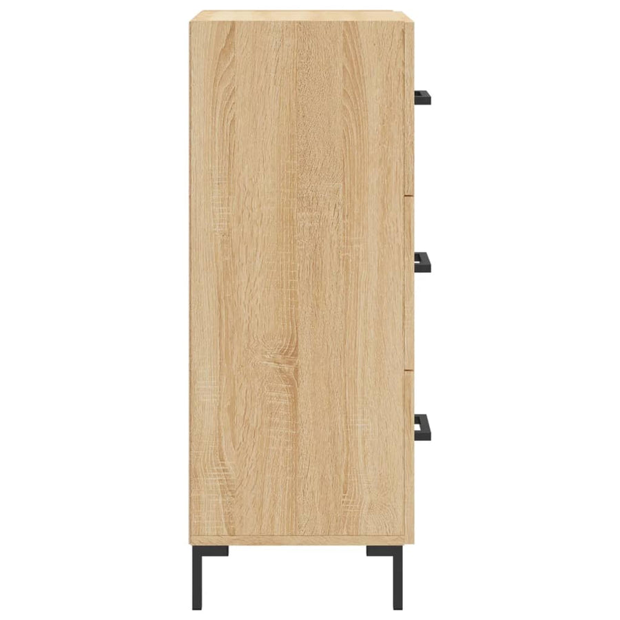 Dressoir 34,5X34X90 Cm Bewerkt Hout Sonoma Eiken