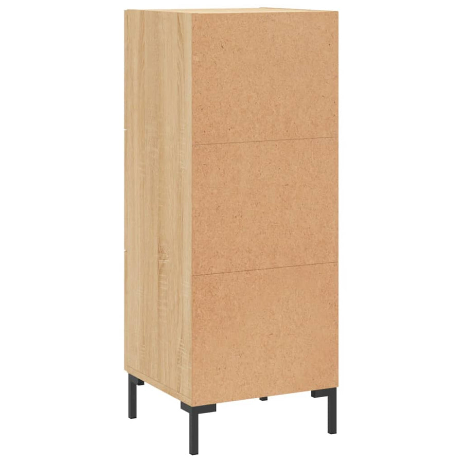 Dressoir 34,5X34X90 Cm Bewerkt Hout Sonoma Eiken