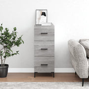 Dressoir 34,5x34x90 cm grijs sonoma eiken