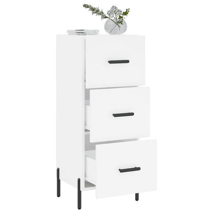 Dressoir 34,5X34X90 Cm Bewerkt Hout Wit