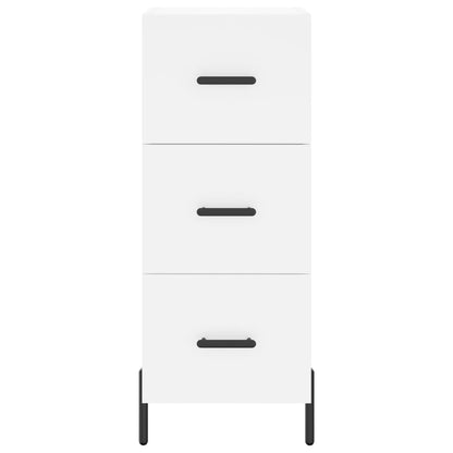 Dressoir 34,5X34X90 Cm Bewerkt Hout Wit