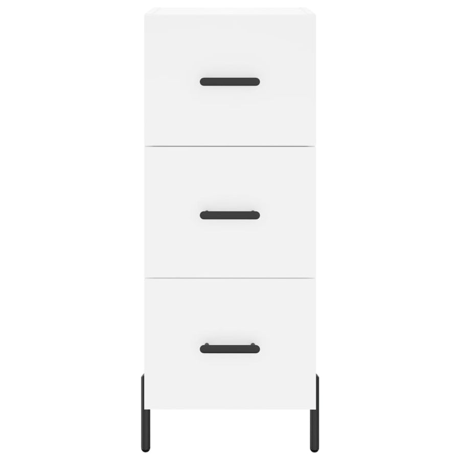Dressoir 34,5X34X90 Cm Bewerkt Hout Wit