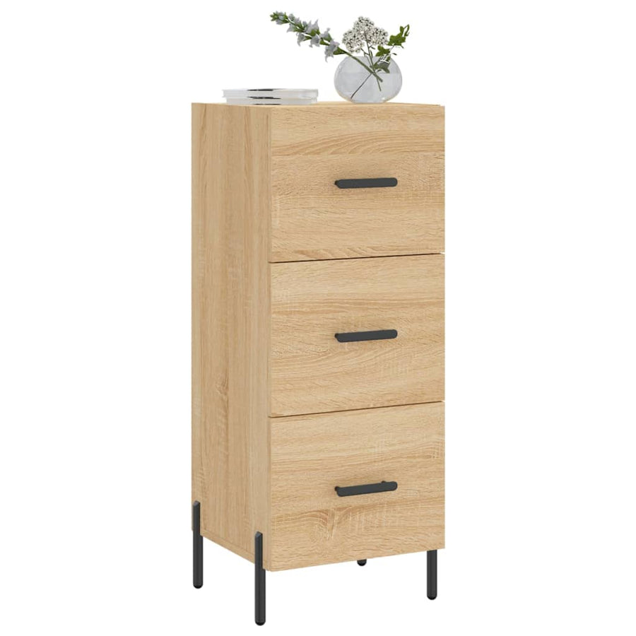 Dressoir 34,5X34X90 Cm Bewerkt Hout Sonoma Eiken