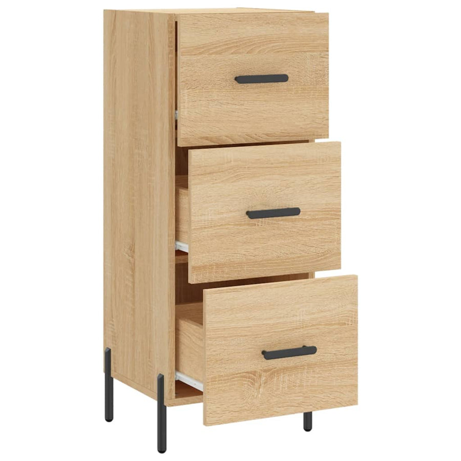 Dressoir 34,5X34X90 Cm Bewerkt Hout Sonoma Eiken