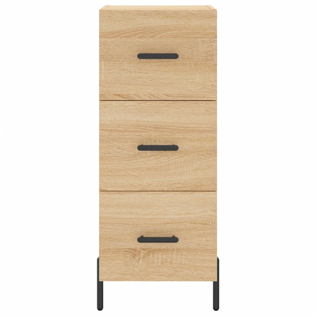 Dressoir 34,5X34X90 Cm Bewerkt Hout Sonoma Eiken