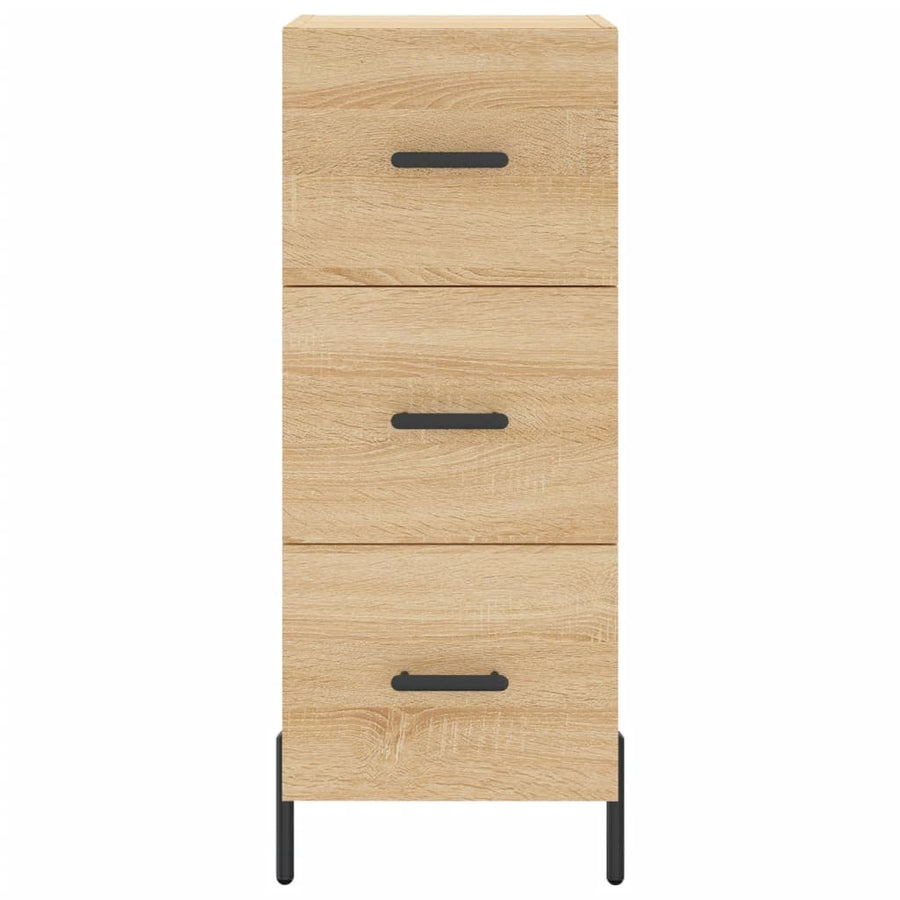 Dressoir 34,5X34X90 Cm Bewerkt Hout Sonoma Eiken
