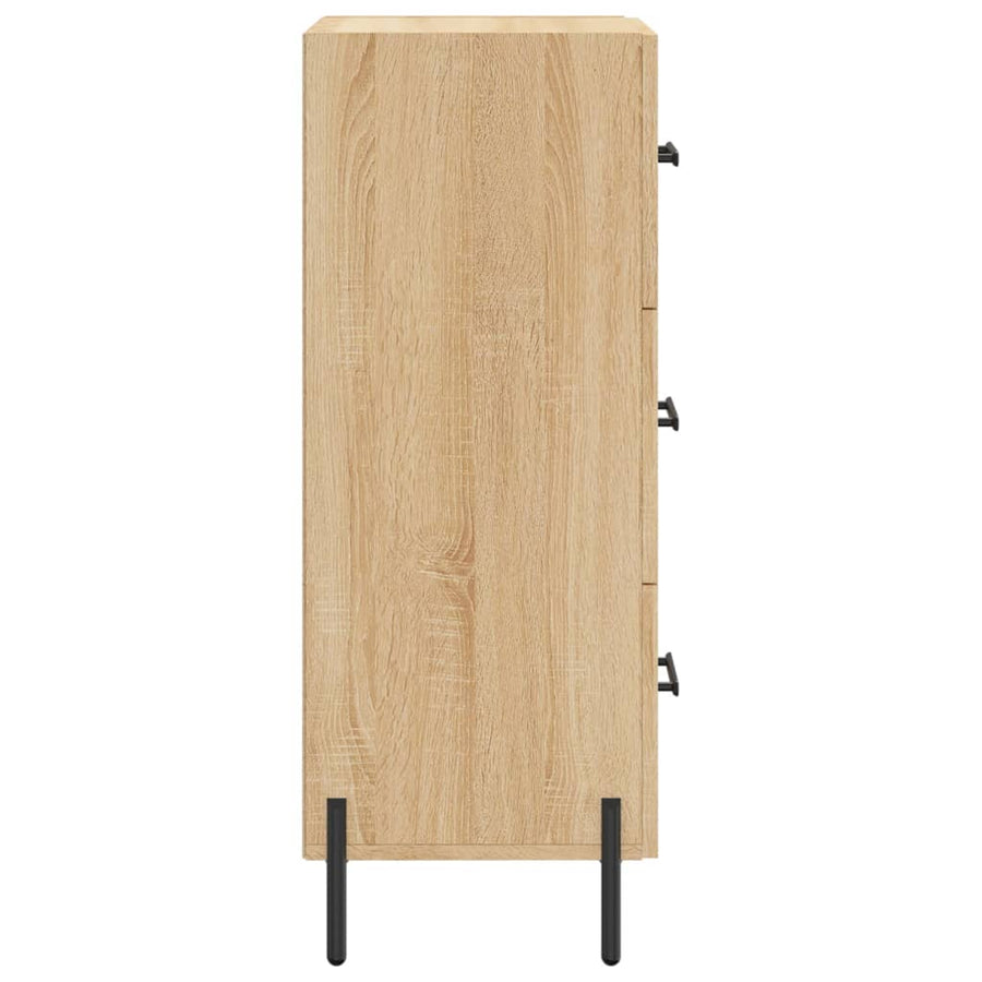 Dressoir 34,5X34X90 Cm Bewerkt Hout Sonoma Eiken