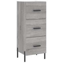 Dressoir 34,5X34X90 Cm Bewerkt Hout Grijs Sonoma Eikenkleurig
