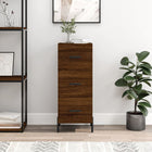 Sideboard 34.5x34x90 cm engineered wood brown oak color