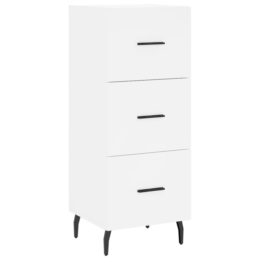 Dressoir 34,5X34X90 Cm Bewerkt Hout Wit