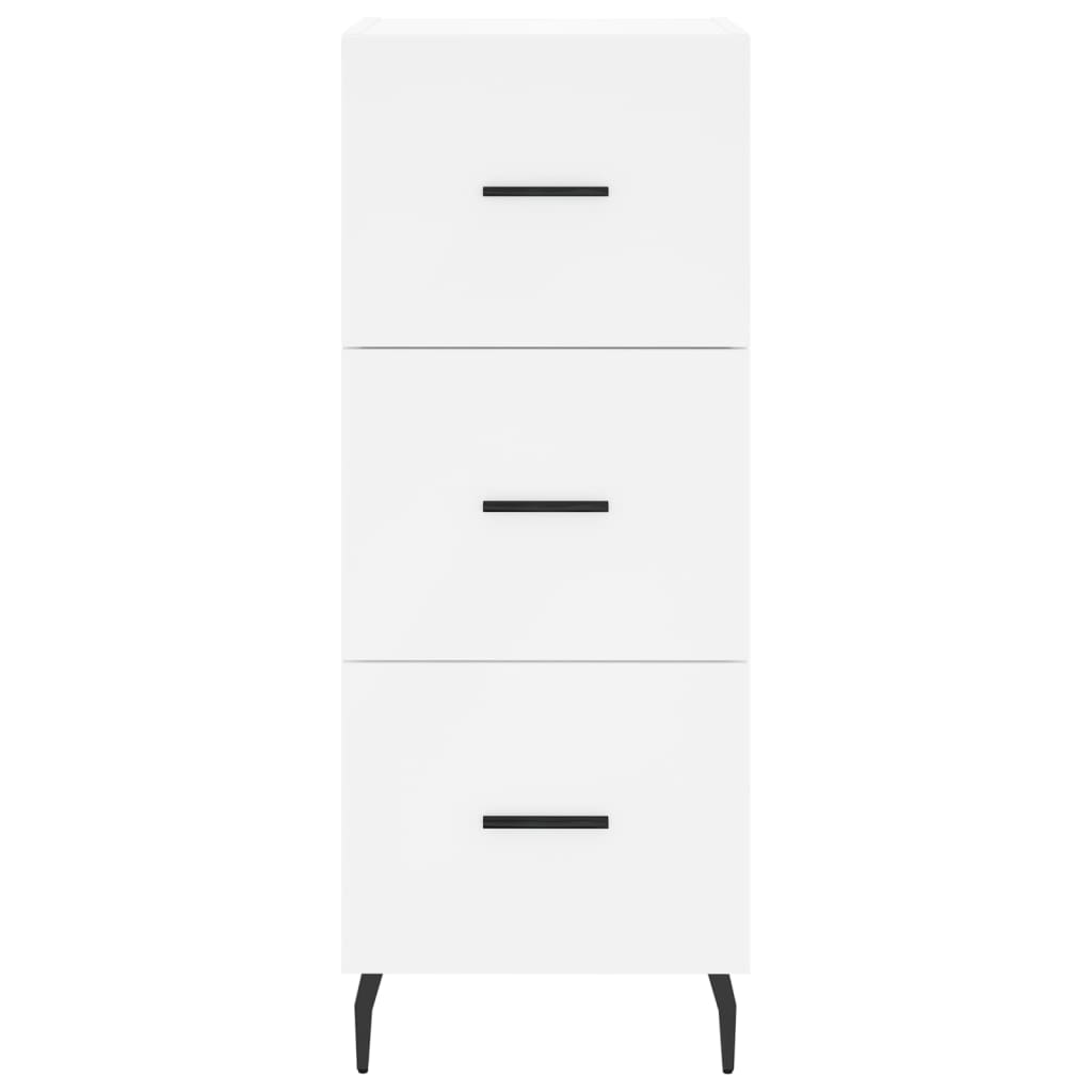 Dressoir 34,5X34X90 Cm Bewerkt Hout Wit