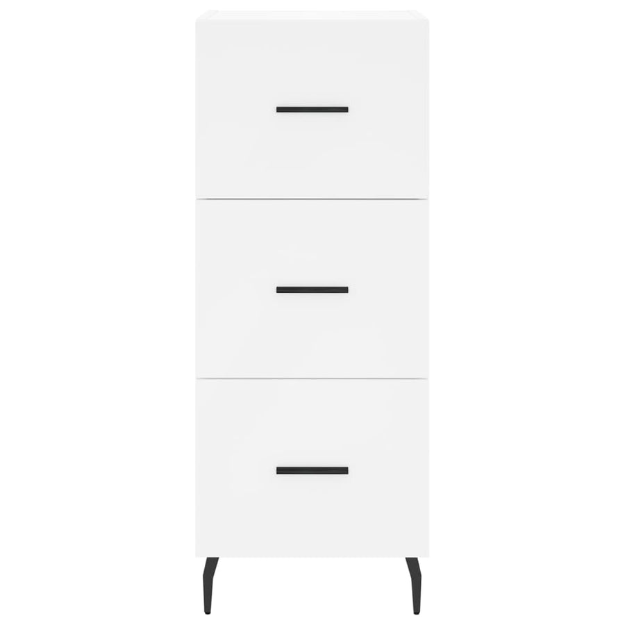 Dressoir 34,5X34X90 Cm Bewerkt Hout Wit