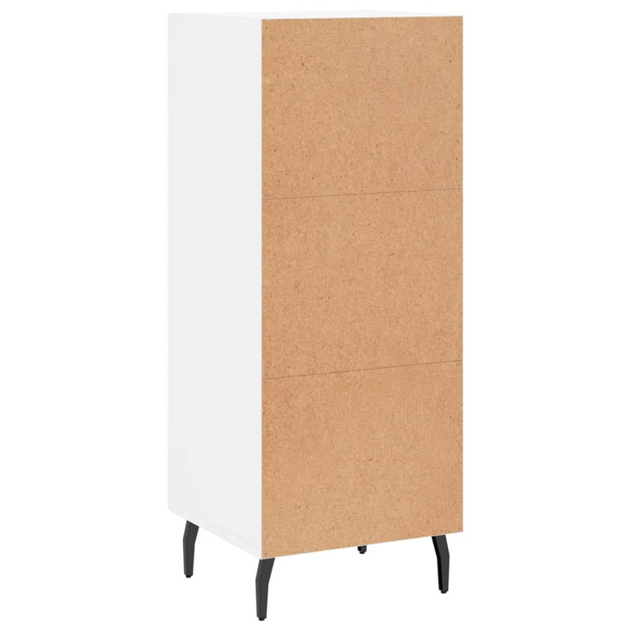 Dressoir 34,5X34X90 Cm Bewerkt Hout Wit