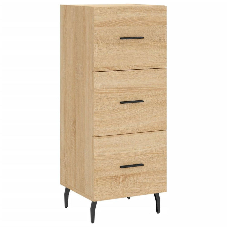 Dressoir 34,5X34X90 Cm Bewerkt Hout Sonoma Eiken