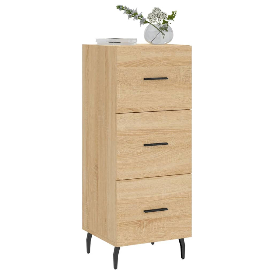 Dressoir 34,5X34X90 Cm Bewerkt Hout Sonoma Eiken