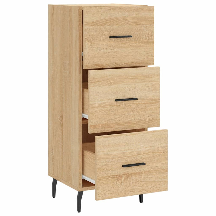 Dressoir 34,5X34X90 Cm Bewerkt Hout Sonoma Eiken