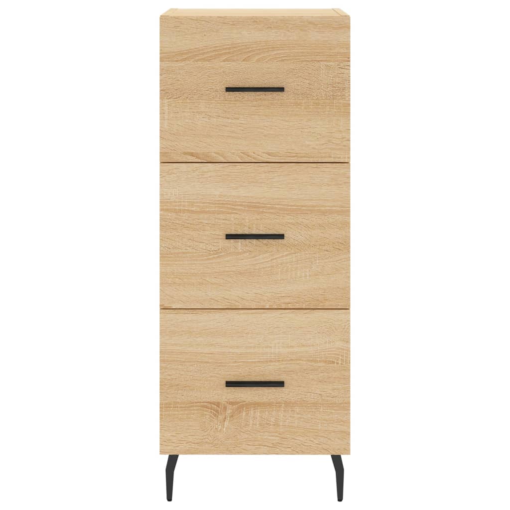 Dressoir 34,5X34X90 Cm Bewerkt Hout Sonoma Eiken