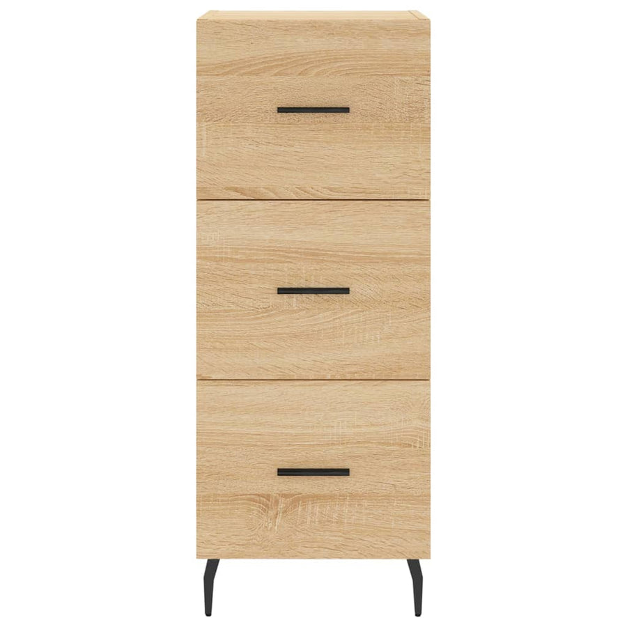 Dressoir 34,5X34X90 Cm Bewerkt Hout Sonoma Eiken
