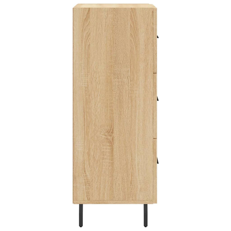 Dressoir 34,5X34X90 Cm Bewerkt Hout Sonoma Eiken