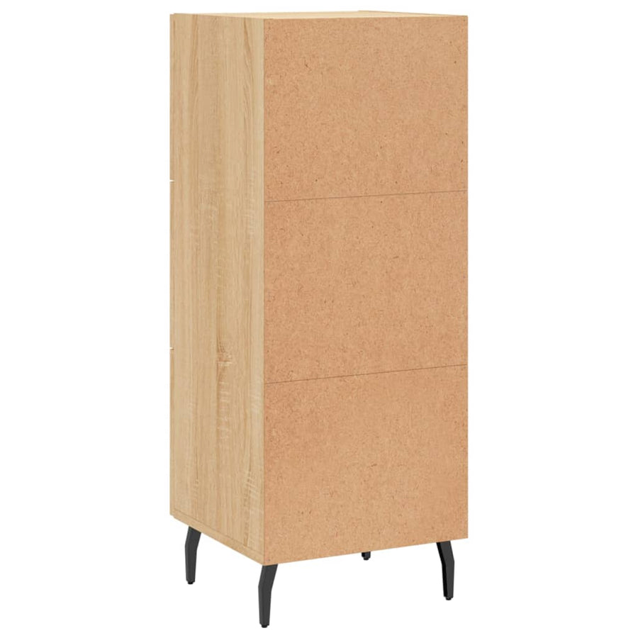 Dressoir 34,5X34X90 Cm Bewerkt Hout Sonoma Eiken