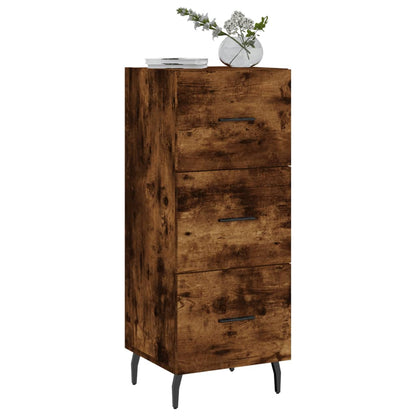Dressoir 34,5X34X90 Cm Bewerkt Hout Gerookt Eiken
