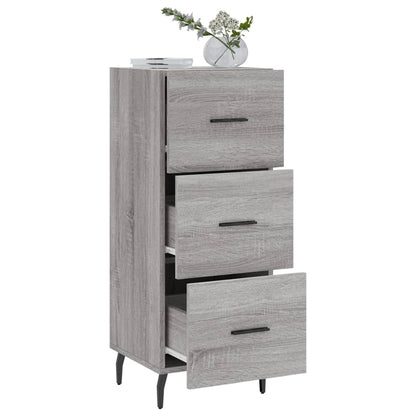 Dressoir 34,5X34X90 Cm Bewerkt Hout Grijs Sonoma Eikenkleurig