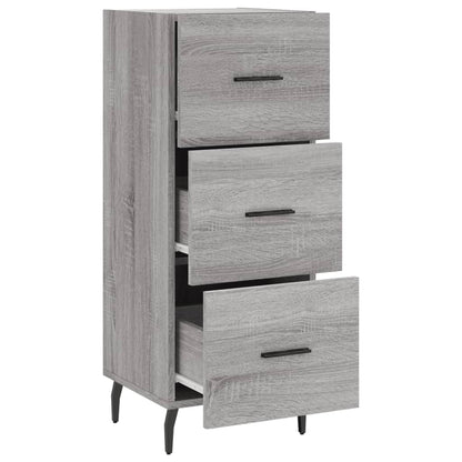 Dressoir 34,5X34X90 Cm Bewerkt Hout Grijs Sonoma Eikenkleurig