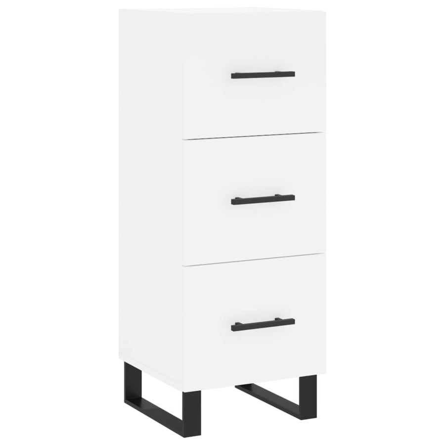 Dressoir 34,5X34X90 Cm Bewerkt Hout Wit
