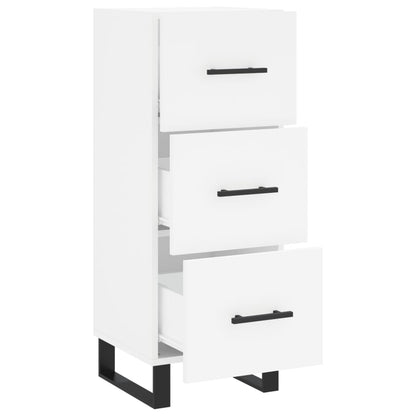 Dressoir 34,5X34X90 Cm Bewerkt Hout Wit
