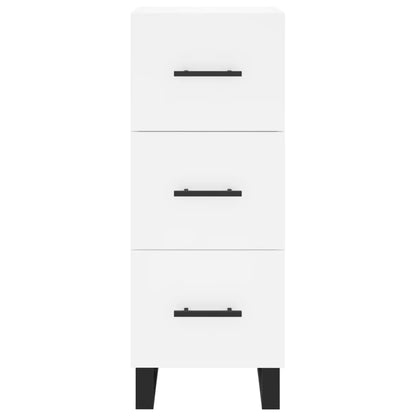 Dressoir 34,5X34X90 Cm Bewerkt Hout Wit