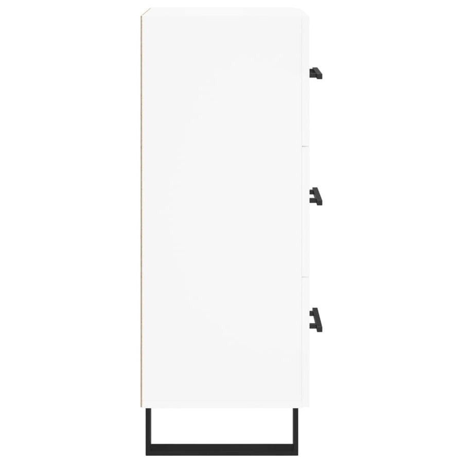 Dressoir 34,5X34X90 Cm Bewerkt Hout Wit
