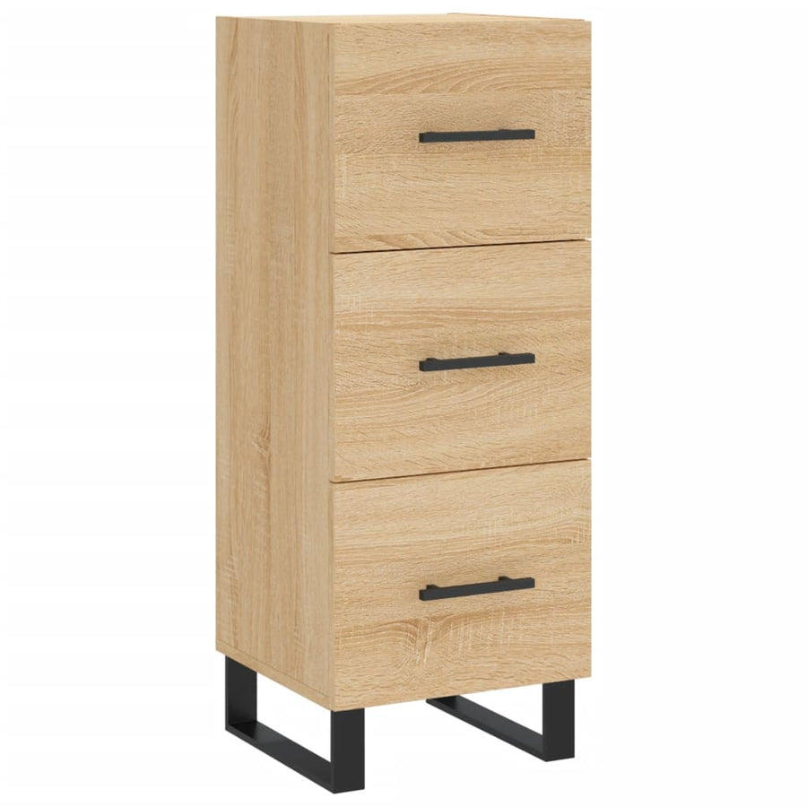 Dressoir 34,5X34X90 Cm Bewerkt Hout Sonoma Eiken