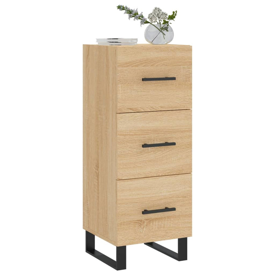 Dressoir 34,5X34X90 Cm Bewerkt Hout Sonoma Eiken