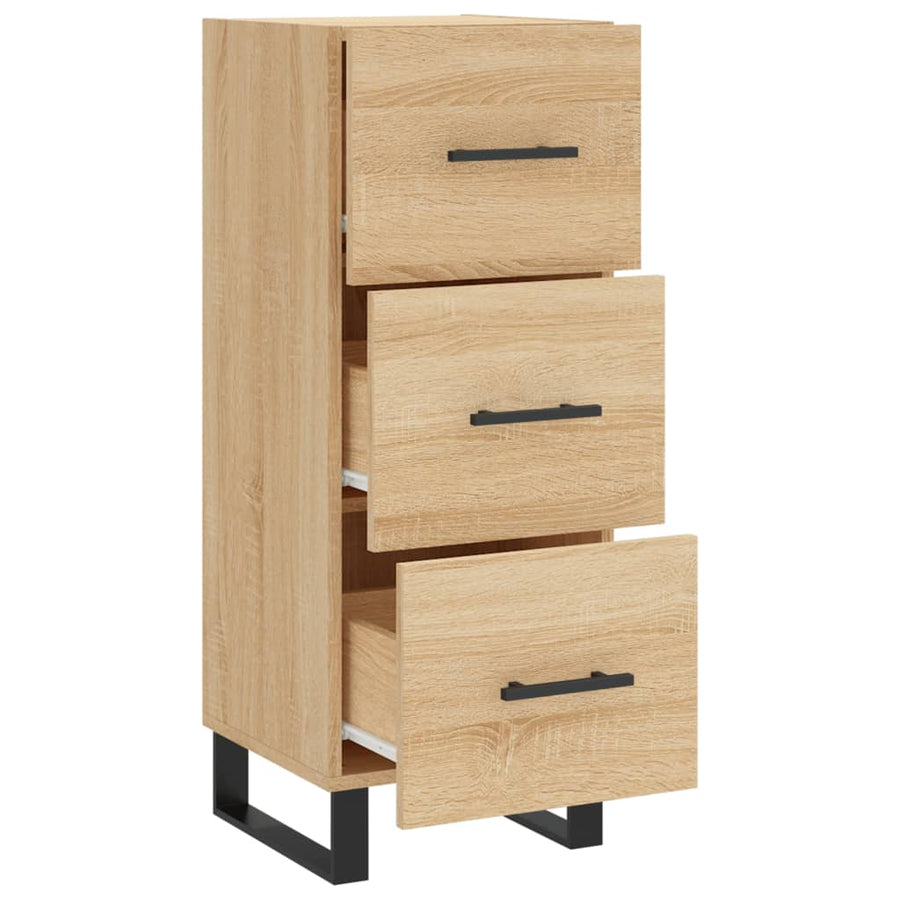 Dressoir 34,5X34X90 Cm Bewerkt Hout Sonoma Eiken