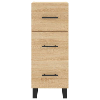 Dressoir 34,5X34X90 Cm Bewerkt Hout Sonoma Eiken